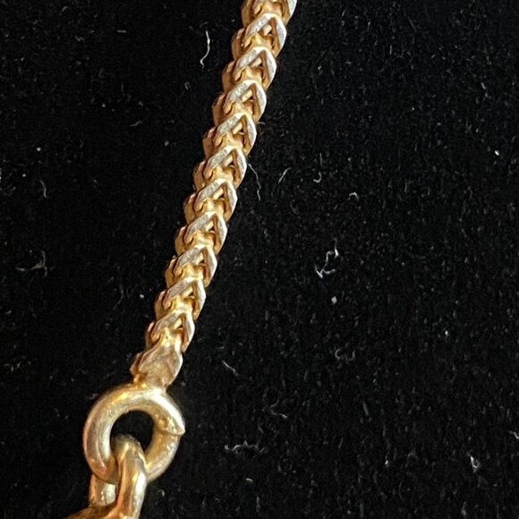 18” Necklace Gold over Sterling Silver 925 with Rubies Jewelry - Picture 10 of 14